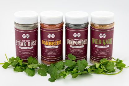 four containers of spices