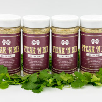 Four 11 oz jars of Steak and Rib Spice Pack
