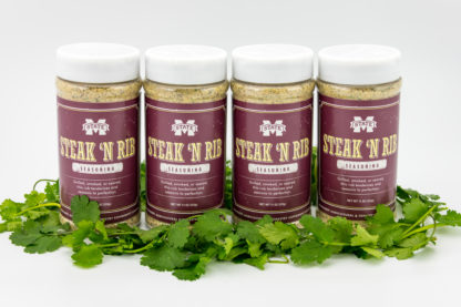 Four 11 oz jars of Steak and Rib Spice Pack