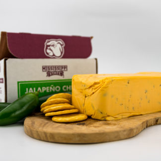 2 lb jalapeno pepper cheese block with crackers and jalapeno