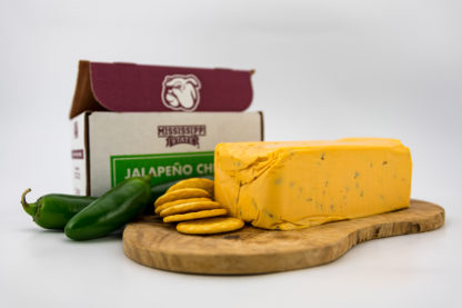 2 lb jalapeno pepper cheese block with crackers and jalapeno