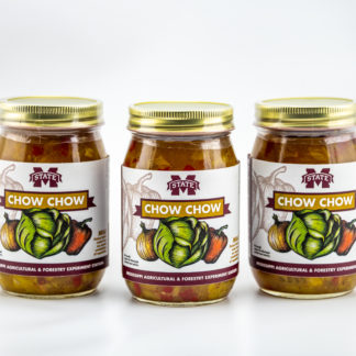 three jars of Chow Chow
