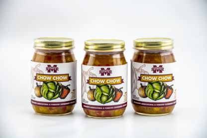 three jars of Chow Chow