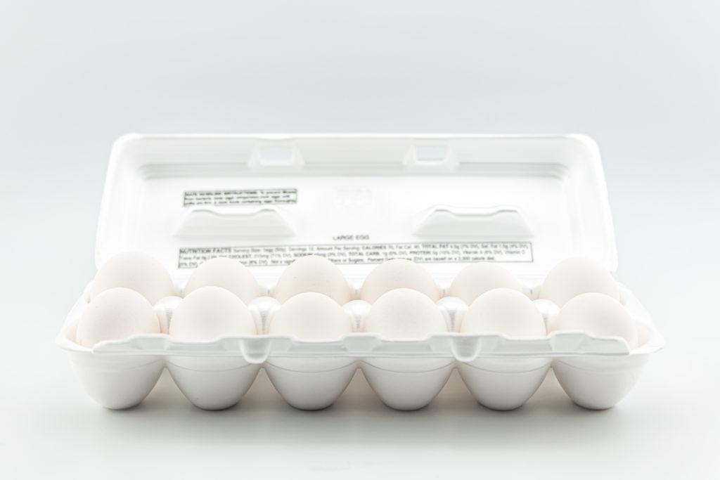 One dozen farm fresh eggs