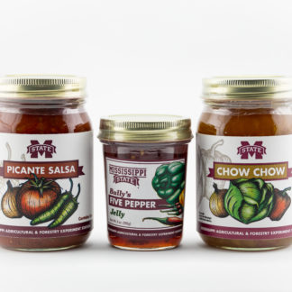 picante salsa, five pepper jelly, chow chow