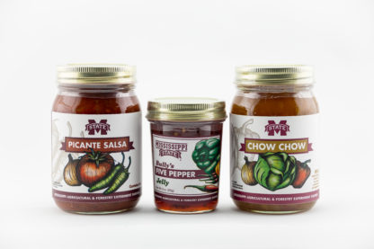 picante salsa, five pepper jelly, chow chow